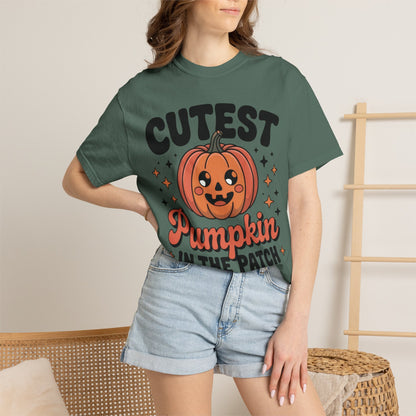 autumn vibes shirt aesthetic Cutest Pumpkin In The Patch Shirt, Pumpkin Patch Family Outfit, Cute Halloween Shirt, Fall