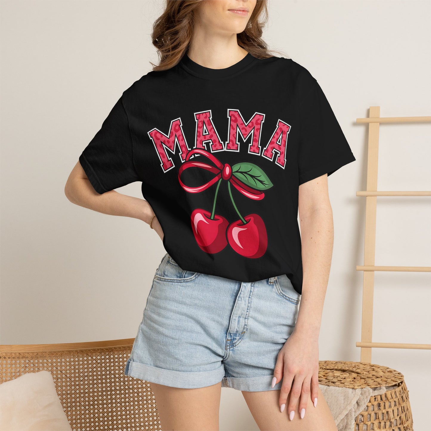 Pink Mama Cherry Shirt | Cute Coquette Mom Tee
