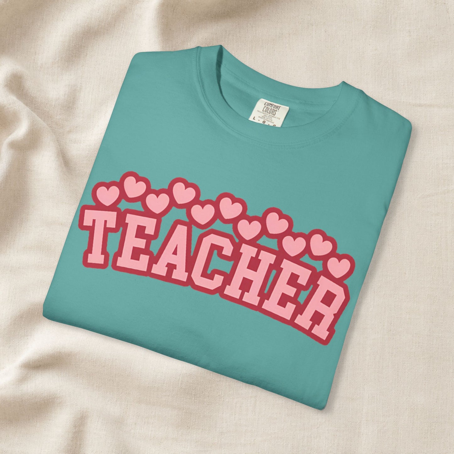 Teacher Heart Shirt | Cute Pink Teacher Tee