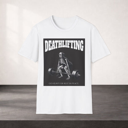 Deathlifting Shirt Skull Gym Shirt Funny Workout Tee Bodybuilding Shirt Dark Humor Gym Shirt Lifting Shirt Gym Motivation Tee