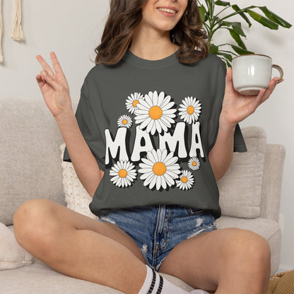 Mama Daisy Flower Shirt | Cute Floral Mom Tee
