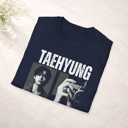 Taehyung Bts Shirt Minimal Tee, V Kim Taehyung Graphic T Shirt, Kpop Fan Tee, Bts Merch Shirt, Army Gift, Unisex Softstyle