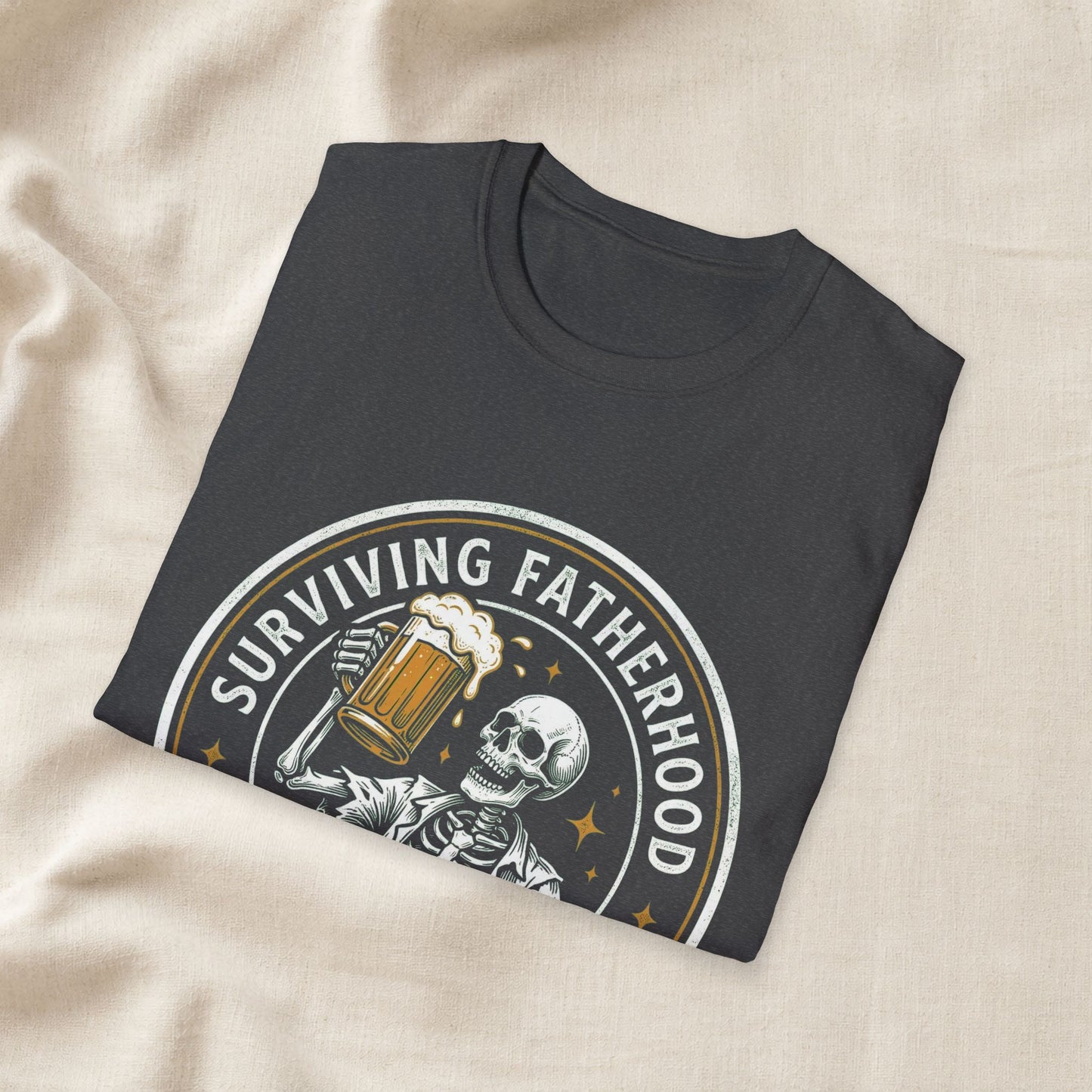 Surviving Fatherhood One Beer At A Time Shirt | Funny Dad Beer Tee