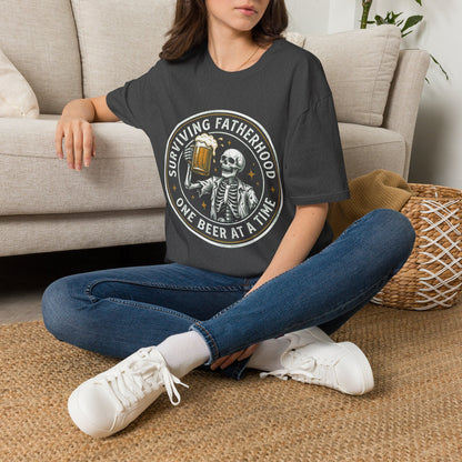 Surviving Fatherhood One Beer At A Time Shirt | Funny Dad Beer Tee