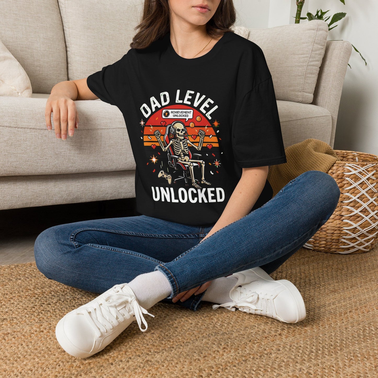 Dad Level Unlocked Shirt | Funny Gamer Dad Tee