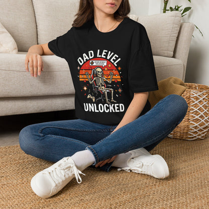 Dad Level Unlocked Shirt | Funny Gamer Dad Tee