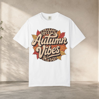 Autumn Vibes Comfort Colors 1717 T-Shirt – Cozy Fall Leaves Graphic Tee t-shirt for autumn season - versatile wardrobe staple