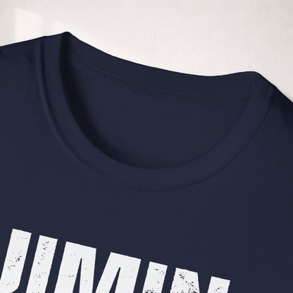 Jimin BTS Shirt Minimal Tee, Jimin Black White Graphic T Shirt, Kpop Fan Shirt, BTS Jimin Merch, Army Gift, Unisex Softstyle Tee