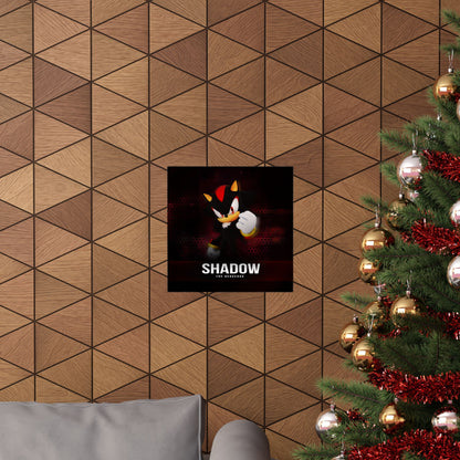Shadow the Hedgehog Matte Vertical Poster, Sonic Video Game Fan Art Print, Room Decor, Wall Art, Gift for Gamers, Teen Bedroom Decoration