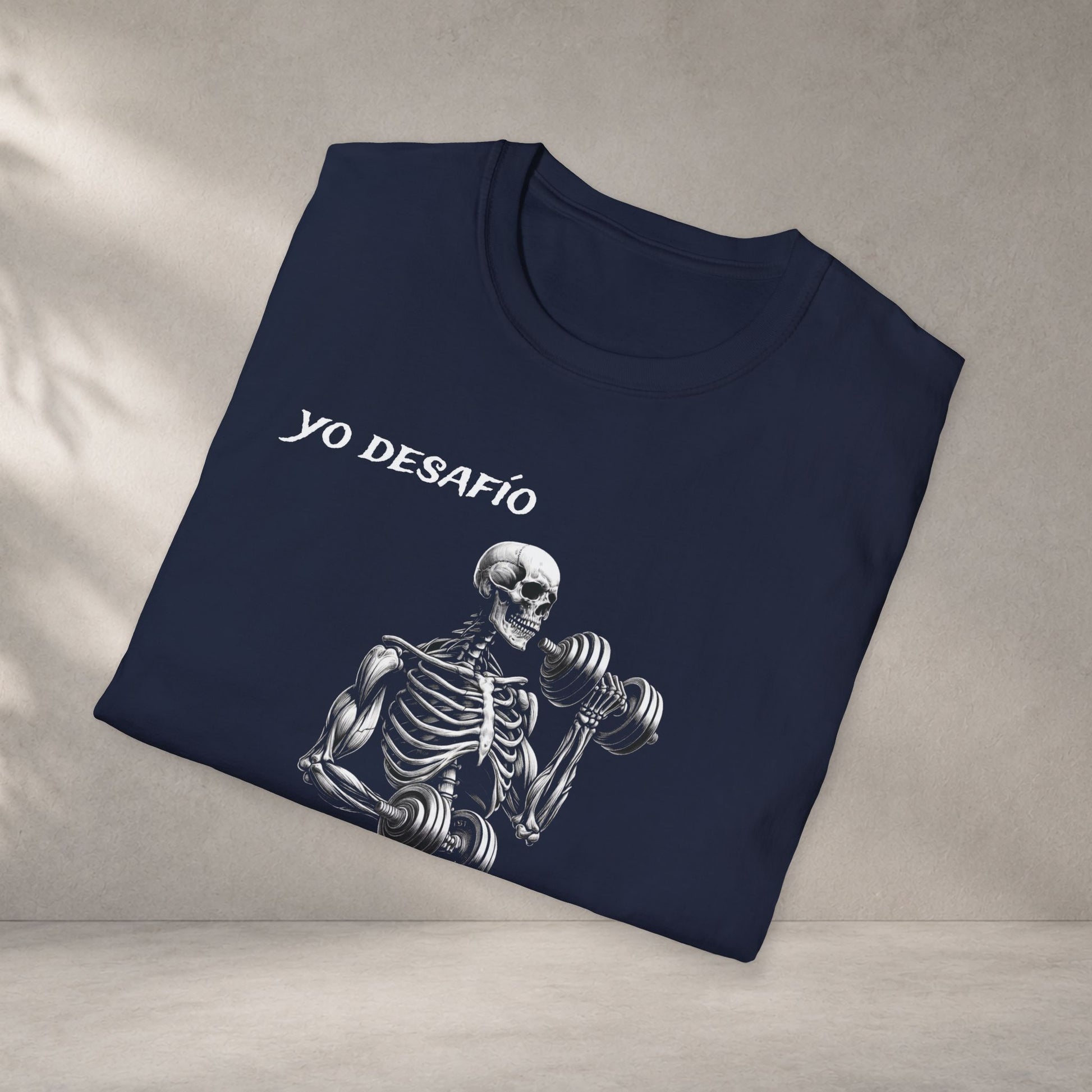 Yo Desafio Al Couch Skeleton Gym T-Shirt apparel for muscle shirt and skeleton gym shirt - perfect occasion piece