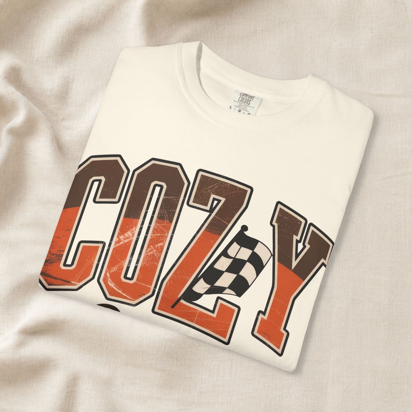 Premium quality Cozy Season Comfort Colors 1717 Fall Racing Graphic T-Shirt graphic tee - soft comfortable comfort colors